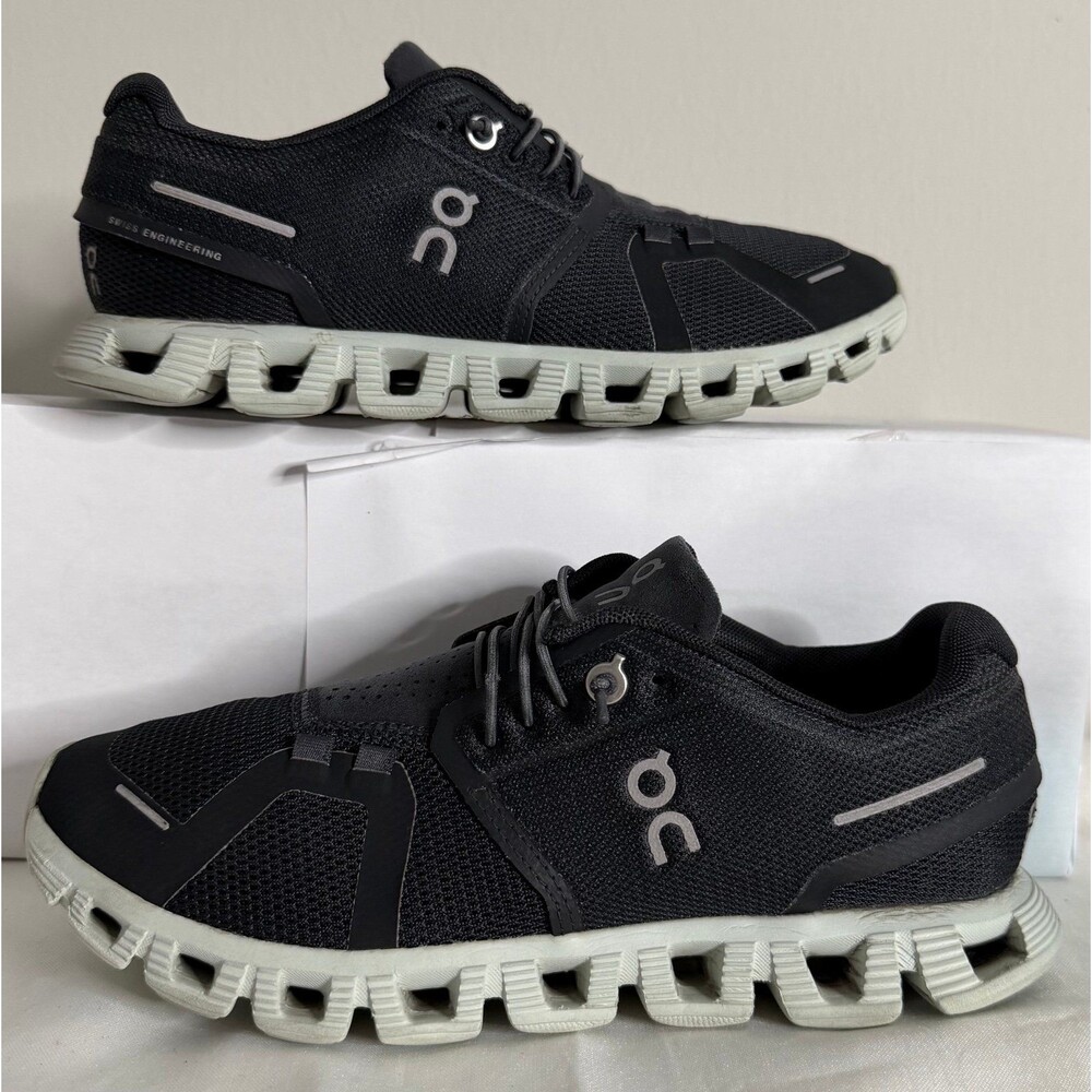 On Cloud 5 Black  Swiss Engineering Lightweight Running Shoes Women's 6.5